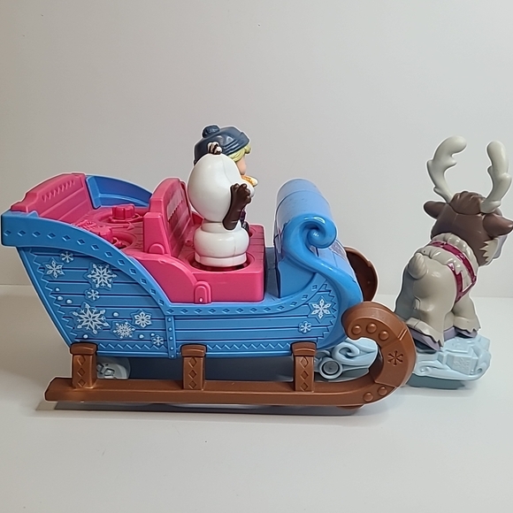 Fisher Price Little People Disney Frozen Kristoff's Sleigh with Olaf - Picture 6 of 10
